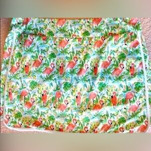 SALE☘️Coral Bay Red and Orange Mini "wrap" Skort